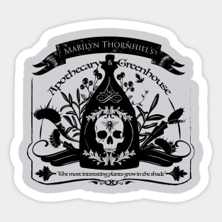Thornhill Apothecary and Green House - Wednesday Addams Sticker
